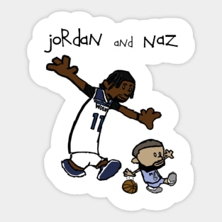 Jordan and Naz (Calvin and Hobbes) Sticker